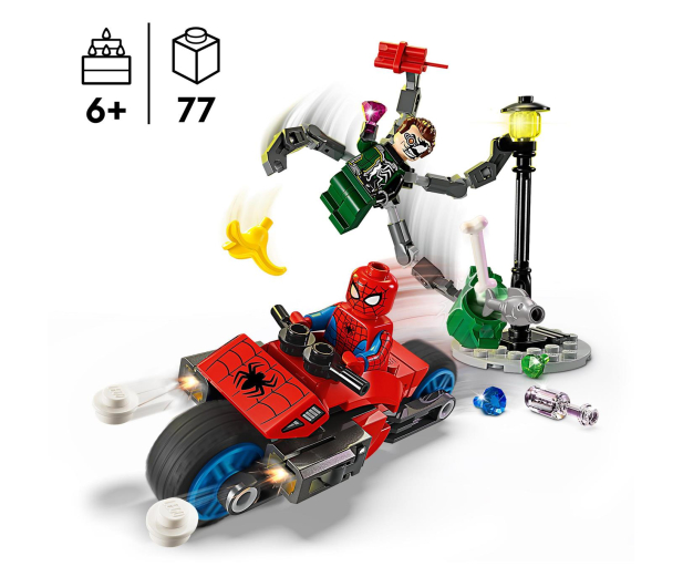LEGO Marvel Super Heroes 76275 Pościg na motocyklu Spider-Man vs Doc Ock - 1202119 - zdjęcie 3